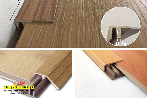 Các loại nẹp được dùng trong thi công sàn gỗ, sàn nhựa